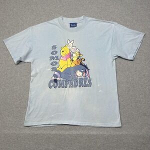 Vintage Winnie The Pooh Shirt Womens Large Somos Compadres Disney Cartoon 90s
